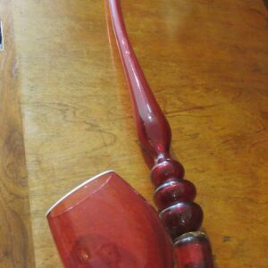 AL305 Cranberry Glass Pipe