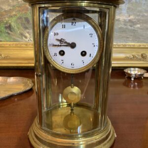 AT772   Oval Brass Clock