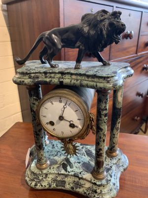 AV003a- Bronze Figured Clock