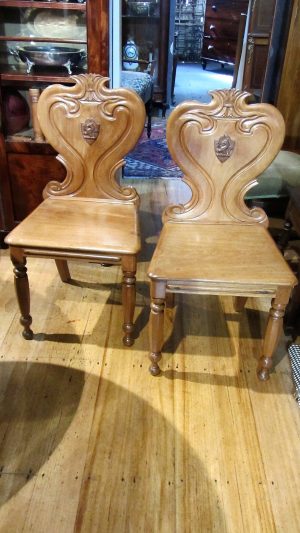 AW120 Pair of Hall Chairs