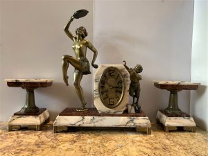ZZ3879 Art Deco Clock Set