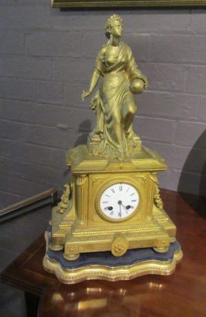 ZZ4696 Empire Style Allegorical Clock.