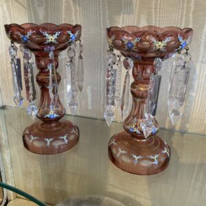 ZZ4997F Pair of Cranberry Lustres