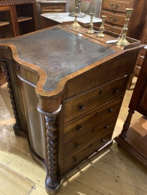 ZZ5128 Early Victorian Sliding Top Davenport