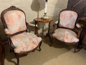 ZZ5237 French Walnut Armchairs
