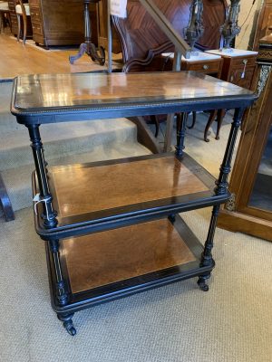 ZZ5497  Ebonised 3 Tier Etagere