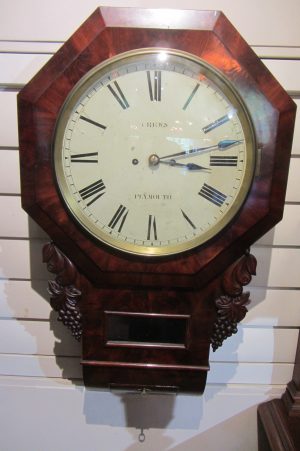 ZZ5592 Victorian Twin Fusee Wall Clock