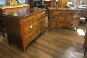 ZZ5627/28 Two Walnut Chest of Drawers